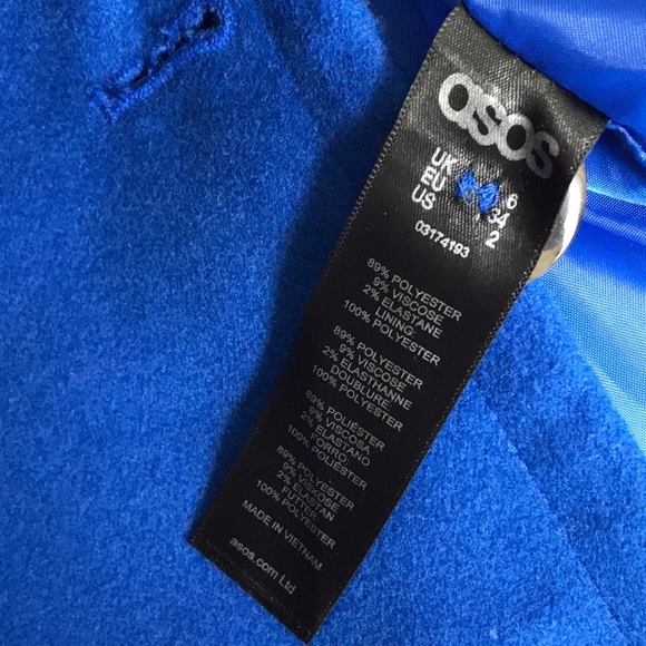 ASOS collection oversized lapel dbl breast size 2 - Picture 8 of 8